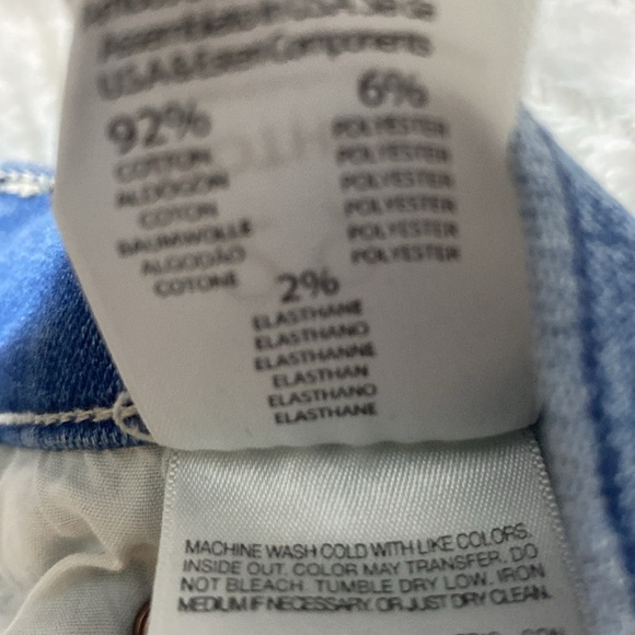 MOTHER THE PEG STEP FRAY SKIRT IN AFTER ALL THESE YEARS HI LOW RAW HEM SZ 29/LG - Picture 11 of 12